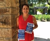 Tracy Holding Copies of Her New Book