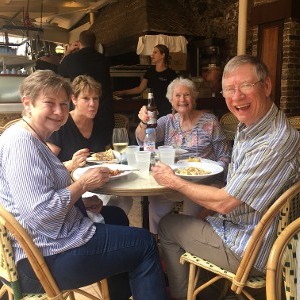 Group of people eating